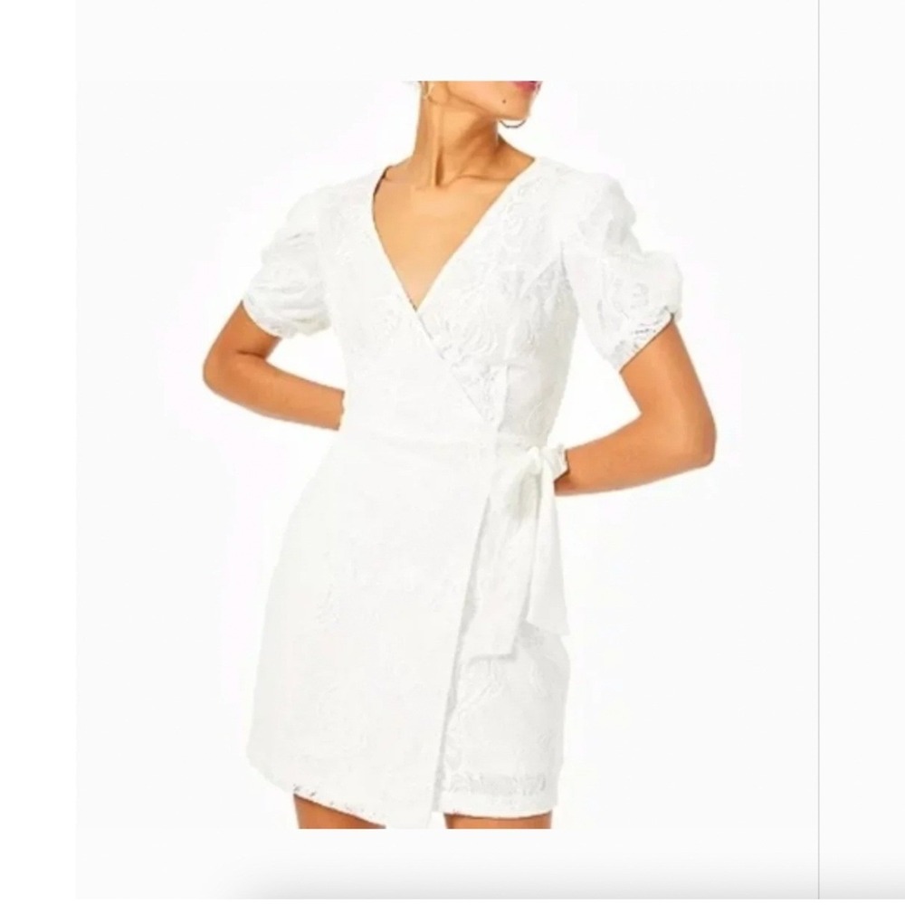 Lilly Pulitzer Jasleen Romper Resort White Jellyfish‎ Crochet Lace XS 006921